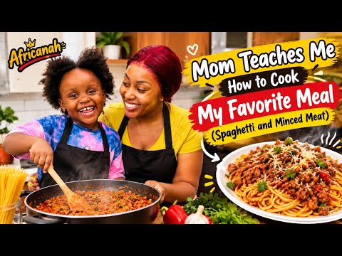 MUM TEACHING ME HOW TO PREPARE MY FAVORITE MEAL