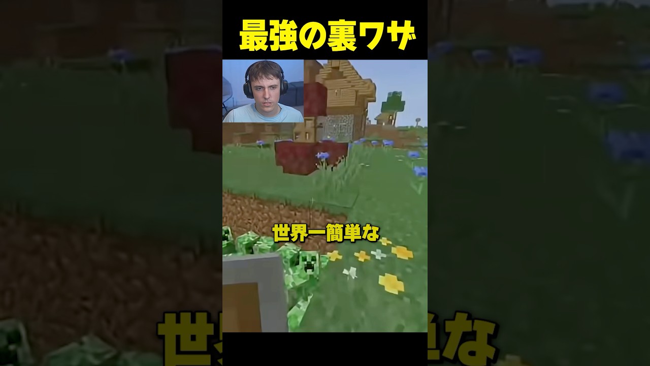 最強の裏ワザ #shorts  #マイクラ #マインクラフト