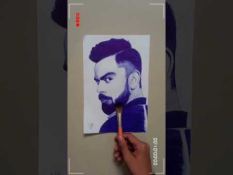 King Kohli 😇❤️| Dipesh art |Mrkaranmishra| #art #drawing #viratkohli #ytshorts #shorts