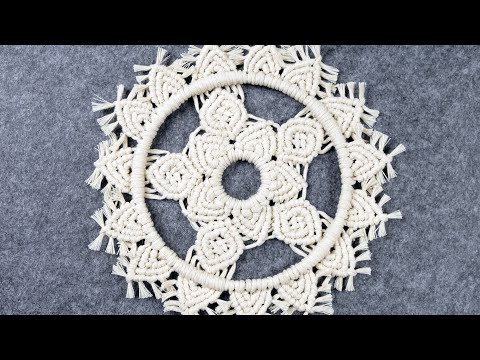 DIAMOND MESH MACRAME TABLECLOTH PATTERN TUTORIAL