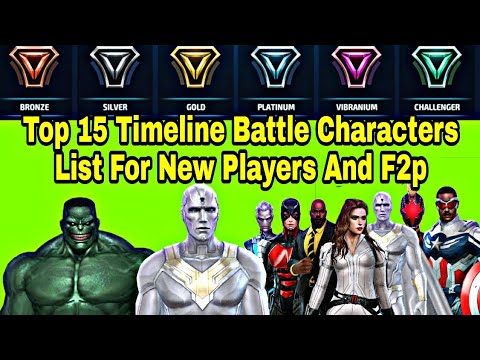 Top 15 Timeline Battle And PVP Characters For New Players 2021 & F2p List - Marvel Future Fight