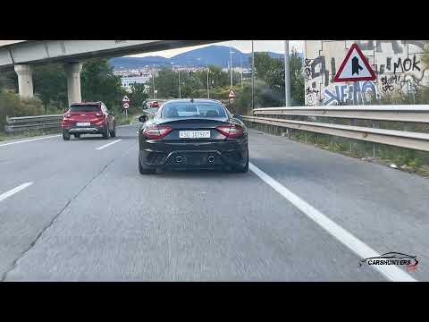 Maserati GranTurismo MC Stradale - revs and lovely noise!