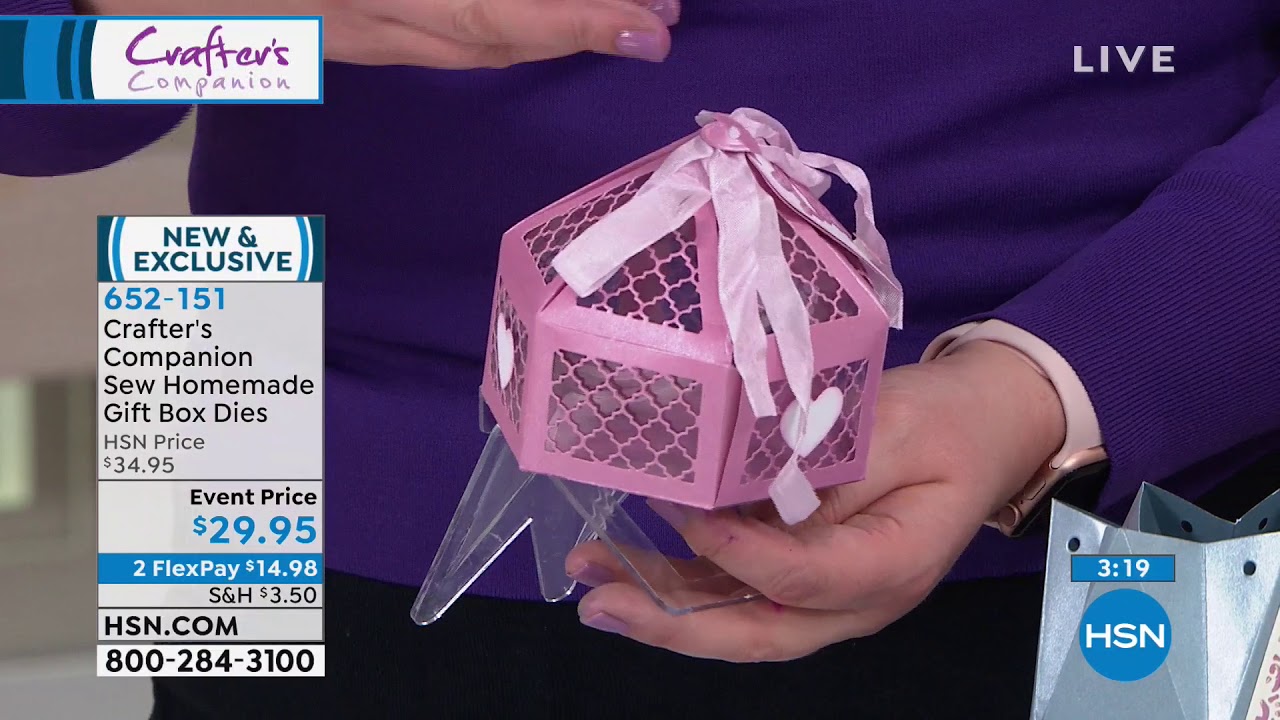 Crafter's Companion Sew Homemade Gift Box Dies