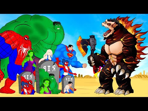 Rescue SUPERHEROES HULK Family & SPIDERMAN, BLACK PANTHER | SUPER HEROES MOVIE
