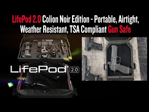 LifePod 2.0 Colion Noir Edition - Portable, Airtight, Weather Resistant, TSA Compliant Gun Safe