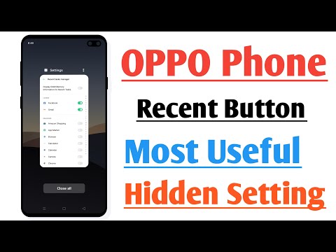 OPPO Phone Recent Button Most Useful Hidden Setting
