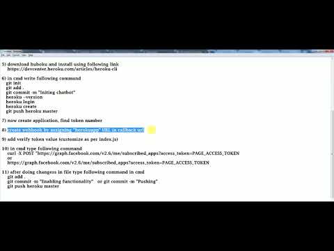 facebook messenger bot heroku app settings_