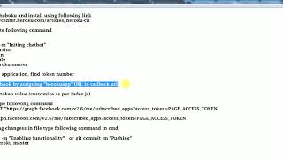 How to make facebook chatbot using GitHub and Hudoku Server?