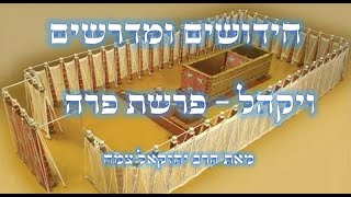 חידושים לפרשת ויקהל - פרשת פרה - הגר"י צמח שליט"א  מתלמידי הגאון הינוקא שליט"א