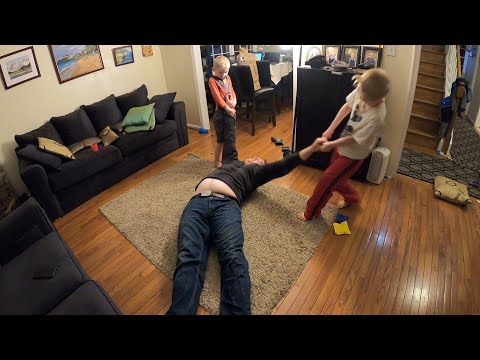 Deadweight Dad Challenge - Best Quarantine Game for Tired Parents!!!