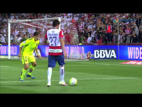 Gol de penalti de El Arabi (4-1) en el Granada CF - Levante UD