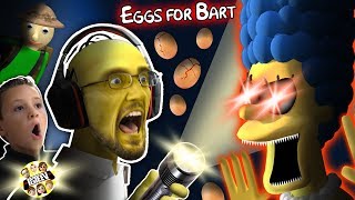 SIMPSONS GURKEY GAME!  FGTEEV gets EGGS FOR BART!  (Dudz w/ Chase&#39;s Voice!)