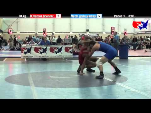 D`marcus Spencer vs. Martin (josh) Martinez at 2013 ASICS University Nationals - FS