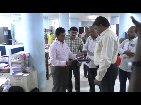 District Collector inspected the offices of various branches of the Prakasam Bhavan Collectorate.