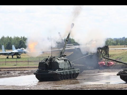 ВИдео о Российской самоходной 152-мм артиллерийской установки Мста-С