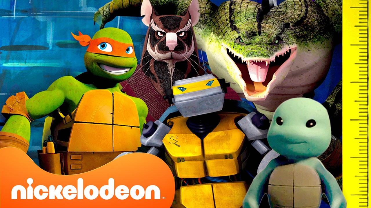 ترتيب شخصيات سلاحف النينجا حسب الطول! 📏 (2012) | سلاحف النينجا المتحولة | Nickelodeon 