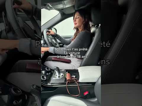 Une question me taraude ☝🏻, comment il voit la route ? #humour #fils #voiture #permis #conduire