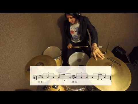 Phrasing with Rudiments #3 - The 4 Stroke Ruff - One short fill