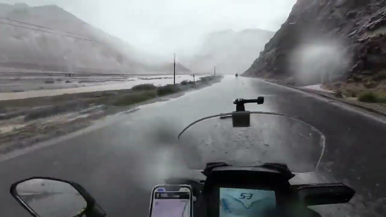Motorcyclist Dodges Falling Rocks || ViralHog