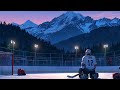 Relaxing Hockey Rink View With Snowy Mountains ️ Calm Lo Fi Music For Relaxing