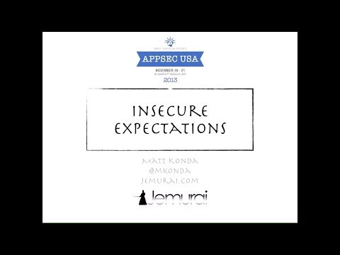 Image thumbnail for talk Insecure Expectations