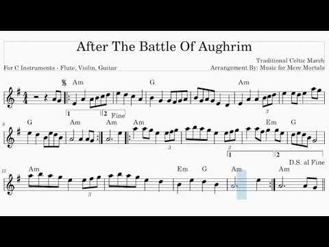 After the Battle of Aughrim March - Celtic - Play Along for C Instruments