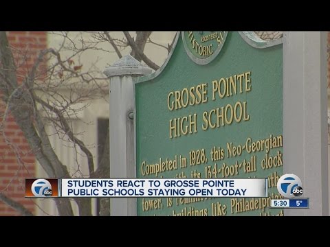 Students React To Grosse Pointe Schools Staying Open During Cold