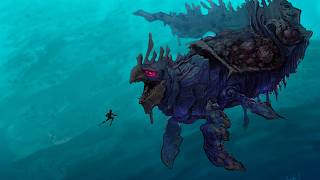 Subnautica 2 fan-art -- how to draw UNDERWATER #subnautica2