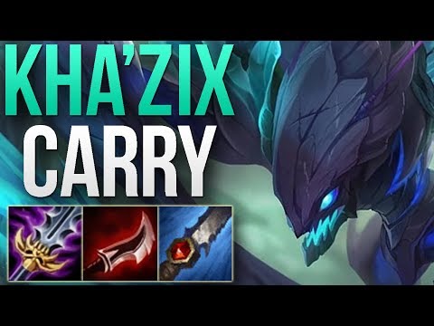 KHA'ZIX EASY SOLO CARRY S9 PLACEMENTS | CHALLENGER KHA'ZIX JUNGLE GAMEPLAY | Patch 9.2 S9