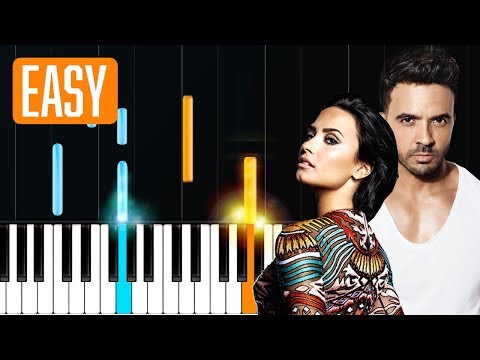 Luis Fonsi, Demi Lovato - "Échame La Culpa" 100% EASY PIANO TUTORIAL