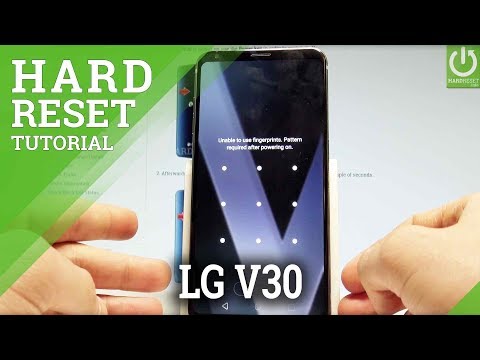 Hard Reset LG V30 - Bypass Screen Lock / Unlock Fingerprint / Format