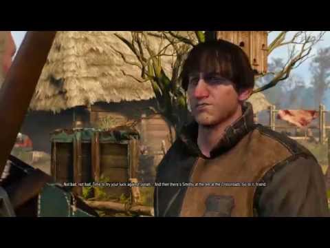 The Witcher 3: Wild Hunt - Fists of Fury Velen: Fisherman Rematch "Fish Gulper" Bookie Dialogue PS4