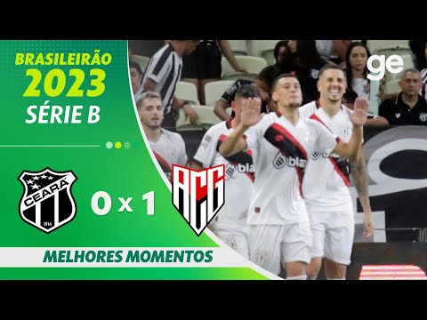 Gols e lances de Ceará x Atlético-GO