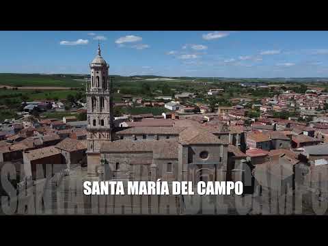 Vista aérea desde dron de la iglesia Santa María del Campo