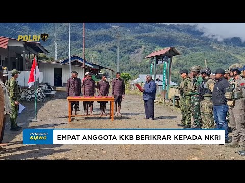 EMPAT ANGGOTA KKB KODAP III SINAK NYATAKAN IKRAR SETIA KEPADA NKRI