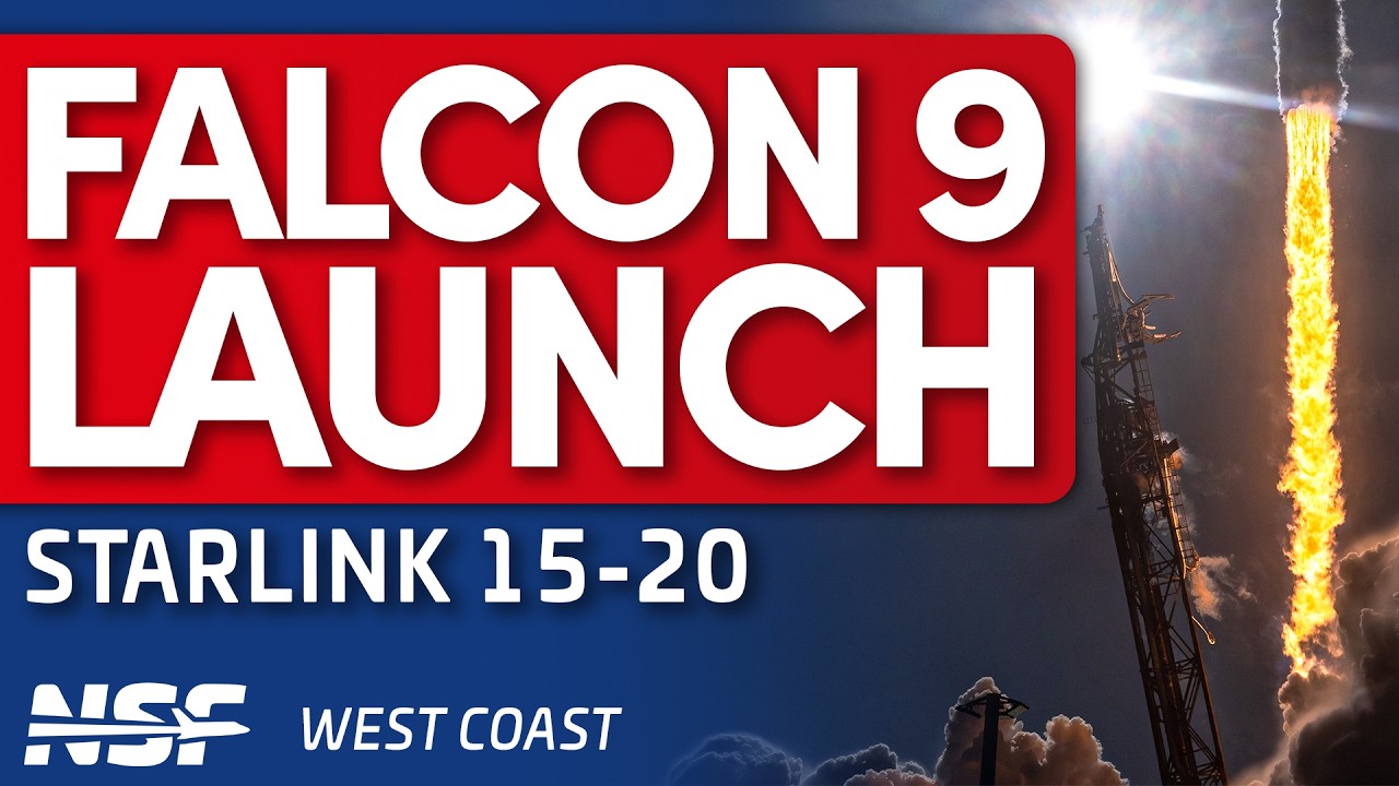 SpaceX Launches Falcon 9 Starlink 15-20