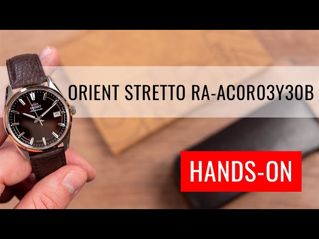 ساعة أورينت ستريتو ديت أوتوماتيكية رجالية - RA-AC0R03Y.A