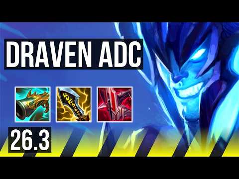 DRAVEN & Leona vs CAITLYN & Heimerdinger (ADC) | 53K damage, Good KDA: 26/3/5 | NA Master | 26.3