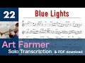 Blue Lights (Art Farmer) Solo Transcription #22