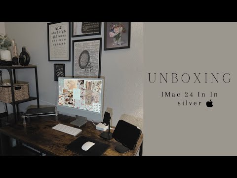 Apple iMac 24"(2021) in silver| Unboxing & Setting it up!