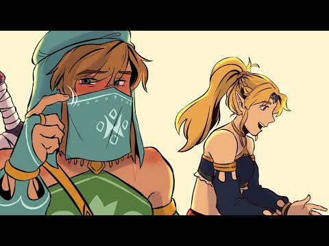 Link and Zelda visit Gerudo Town