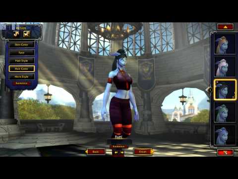 World Of Warcraft Warlords of Draenor Beta Female Draenei Customization (Updated Models)