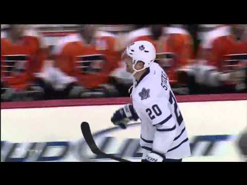 Leafs @ Flyers - David Steckel Scores - 111024
