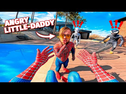 Why LITTLE-SPIDEY DADDY's GOES INSANE OVER TEAM SPIDER-MAN Bros! (Funny Spider-man Cartoon POV)
