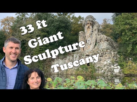 Parco Villa Demidoff, 33 ft Half Man, Half Mountain Sculpture, Pratolino, Tuscany, Italy