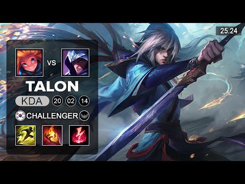 Talon vs Zoe Mid - KR Challenger - Patch 25.24 Season 15