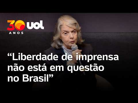 Cármen Lúcia diz que liberdade de imprensa ‘não está em questão’: ‘É garantido o sigilo da fonte’