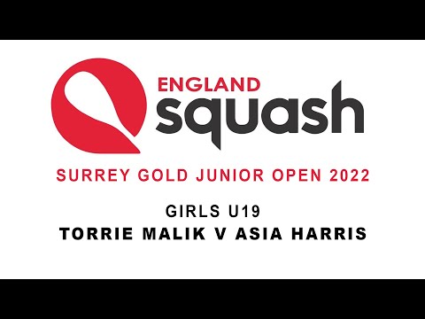 Surrey Gold Junior Open 2022 - GU19 Final - Torrie Malik v Asia Harris