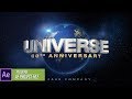 Element 3D Template Universal Studios Intro Logo Animation