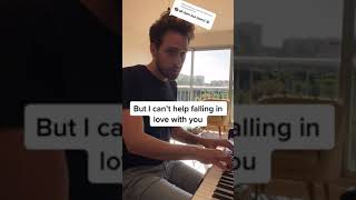 Can&#39;t Help Falling In Love - Elvis Presley cover : you sing the melody, I harmonize #Shorts